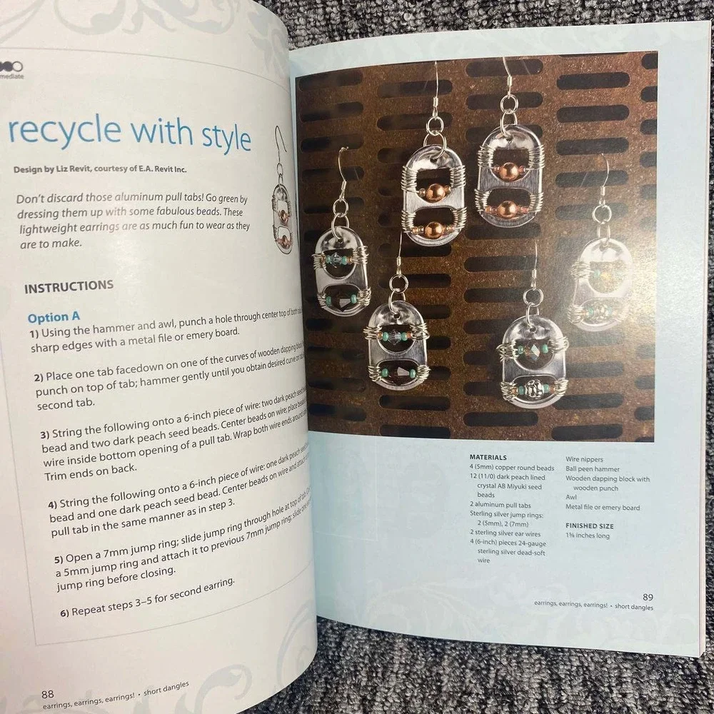 House of White Birches Earrings Earrings Earrings Craft Book Unisex OS Multi DIY